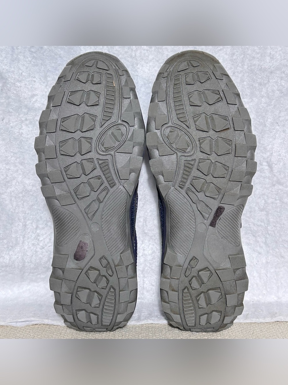 Omega Mens Blue Faux Leather Hook & Loop Strap Walking Sneakers Shoes SZ 10.5 D - Picture 8 of 11
